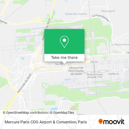 Mapa Mercure Paris CDG Airport & Convention