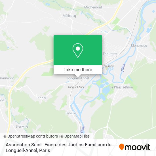 Assocation Saint- Fiacre des Jardins Familiaux de Longueil-Annel map