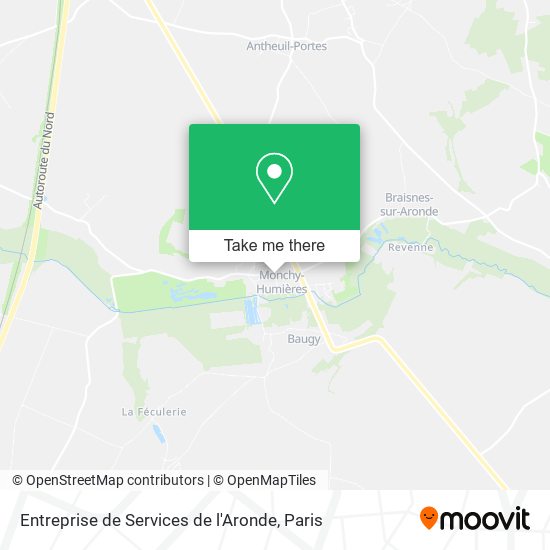 Entreprise de Services de l'Aronde map