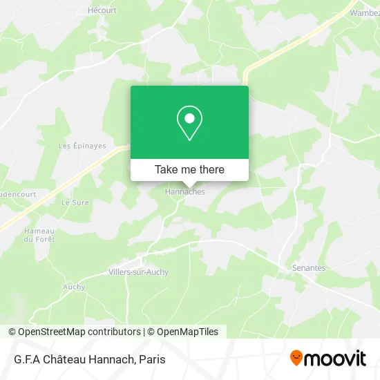 G.F.A Château Hannach map