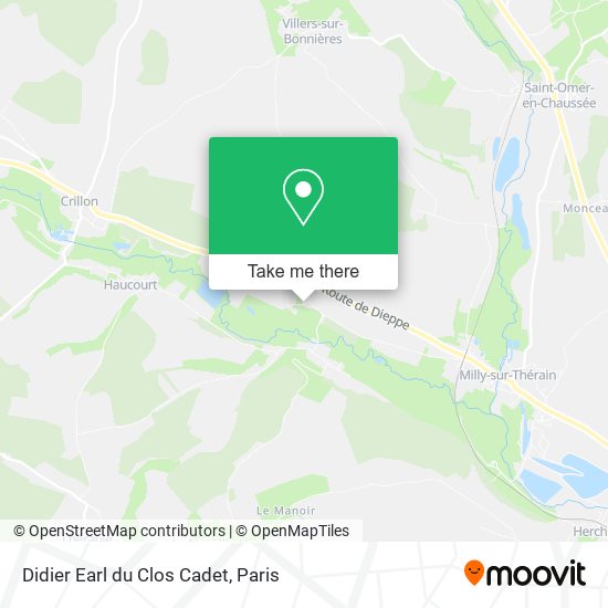 Didier Earl du Clos Cadet map