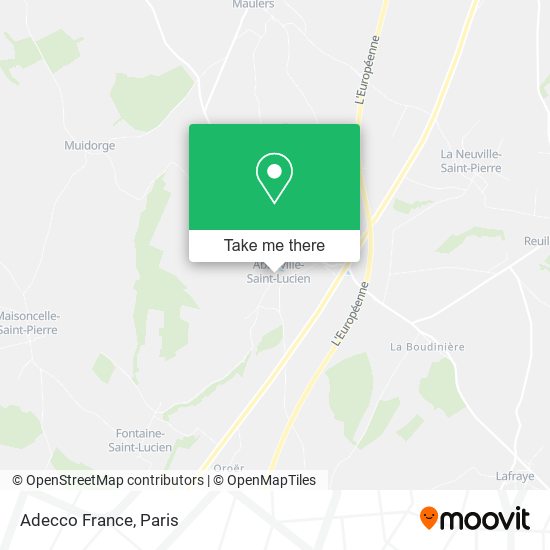 Adecco France map