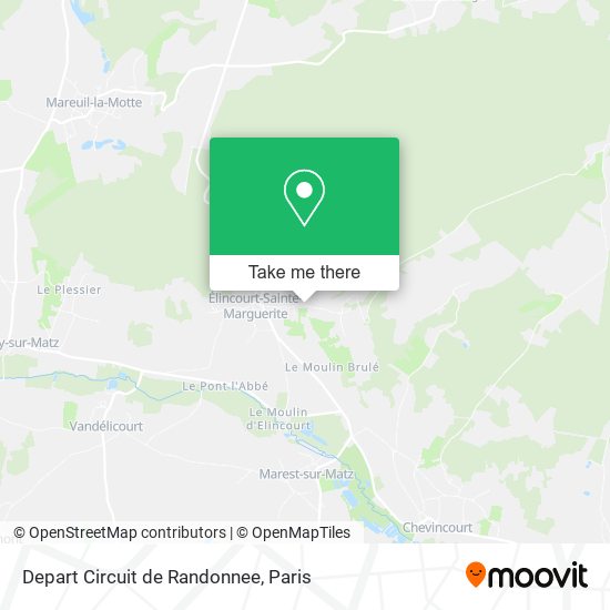 Depart Circuit de Randonnee map