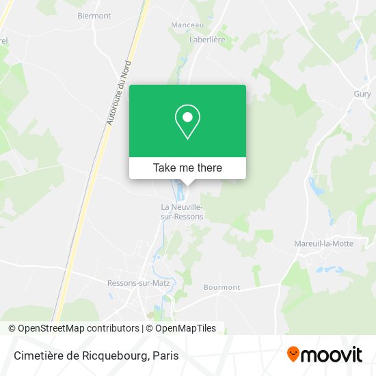 Cimetière de Ricquebourg map