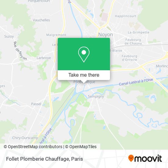 Follet Plomberie Chauffage map
