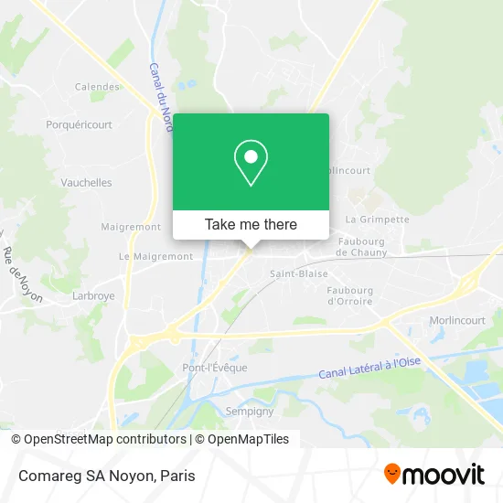 Comareg SA Noyon map