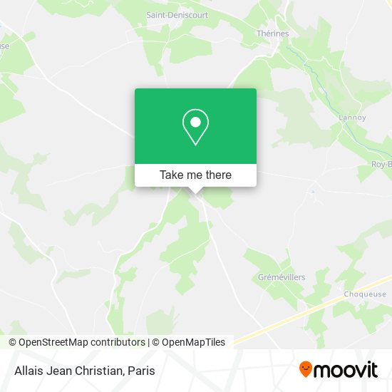 Allais Jean Christian map