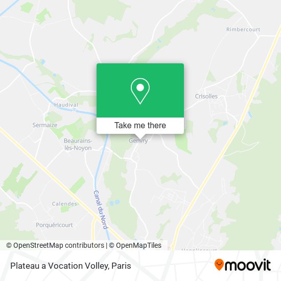 Plateau a Vocation Volley map