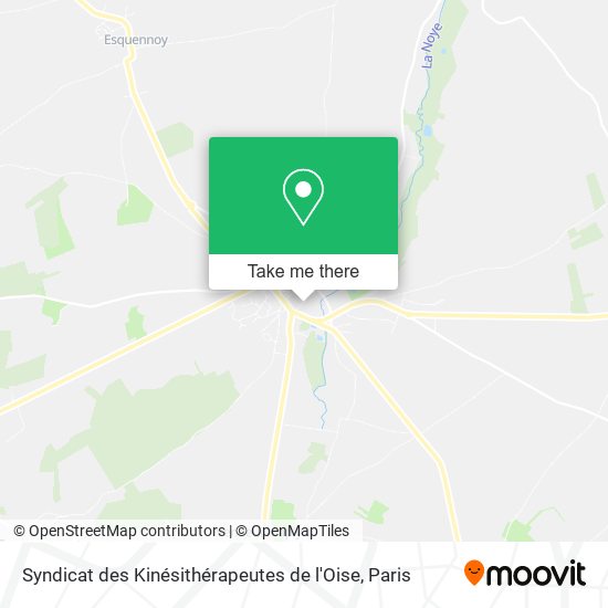 Syndicat des Kinésithérapeutes de l'Oise map