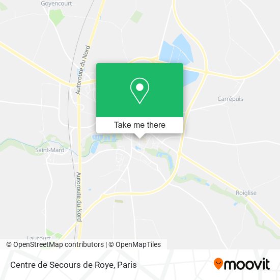 Centre de Secours de Roye map