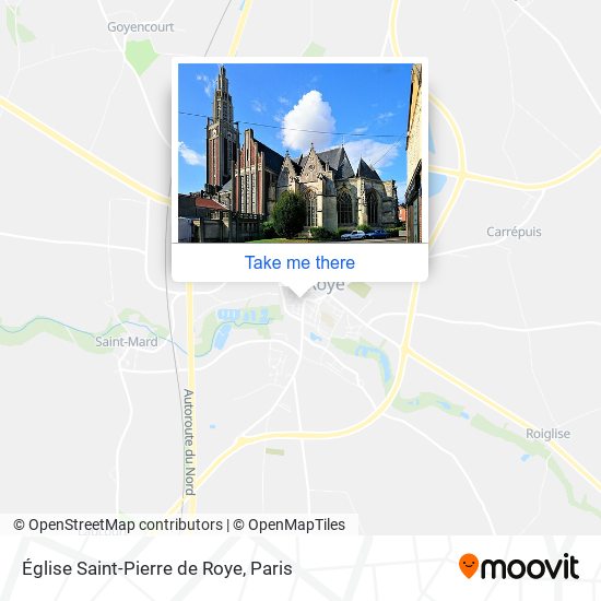 Église Saint-Pierre de Roye map