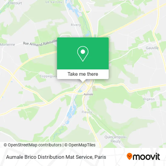 Aumale Brico Distribution Mat Service map