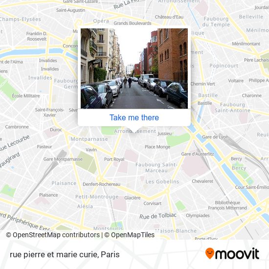 Mapa rue pierre et marie curie