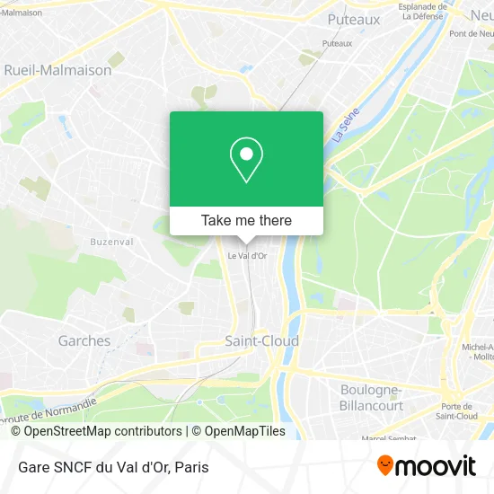 Gare SNCF du Val d'Or map