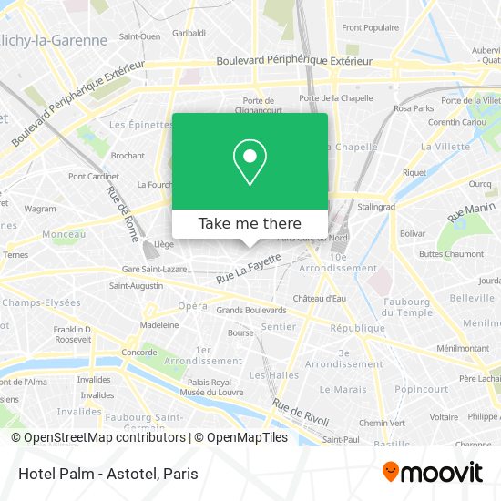 Hotel Palm - Astotel map