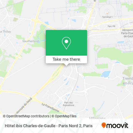 Hôtel ibis Charles-de-Gaulle - Paris Nord 2 map