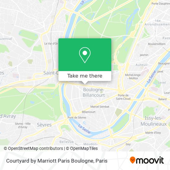 Courtyard by Marriott Paris Boulogne map