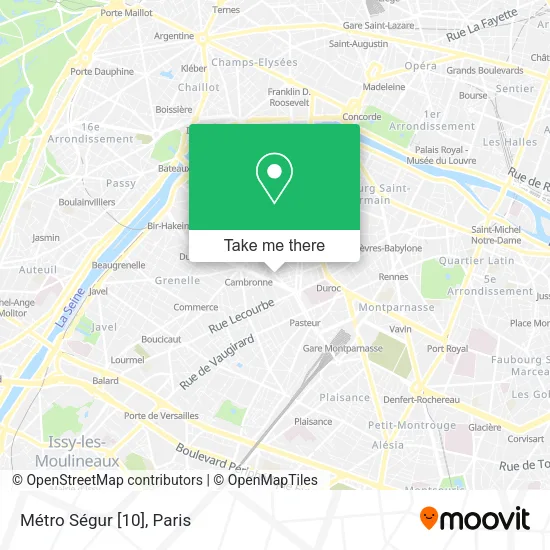 Métro Ségur [10] map
