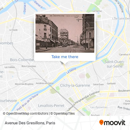 Mapa Avenue Des Gresillons