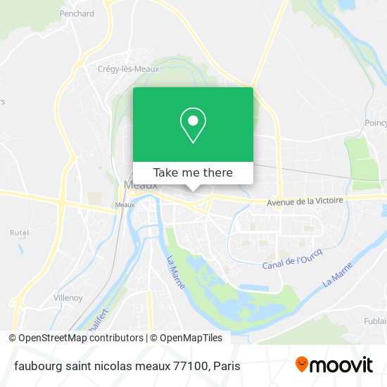 faubourg saint nicolas meaux 77100 map