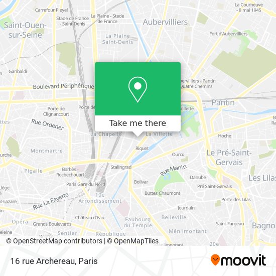 16 rue Archereau map