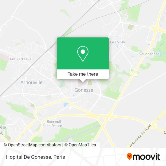 Hopital De Gonesse map