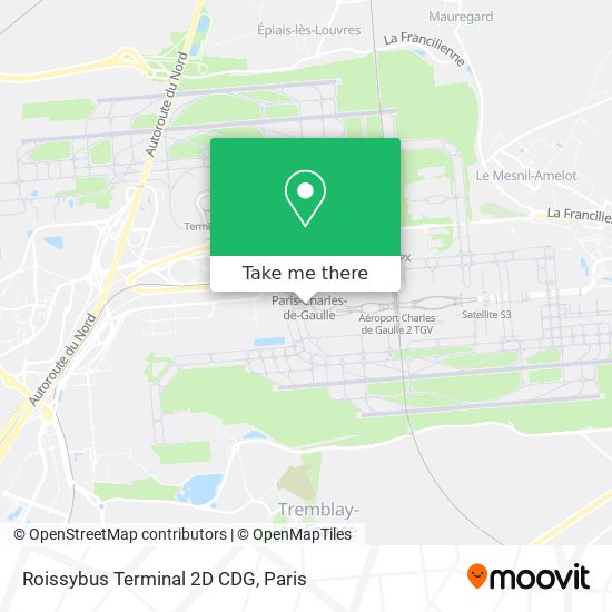 Roissybus Terminal 2D CDG map