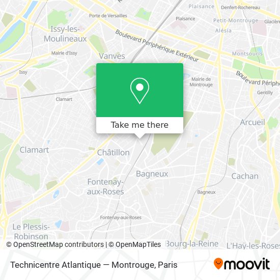 Technicentre Atlantique — Montrouge map