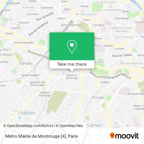 Mapa Métro Mairie de Montrouge [4]