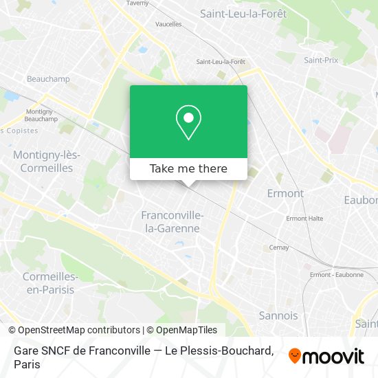 Gare SNCF de Franconville — Le Plessis-Bouchard map