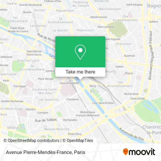 Avenue Pierre-Mendès-France map