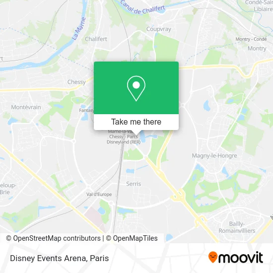 Disney Events Arena map