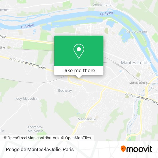 Mapa Péage de Mantes-la-Jolie