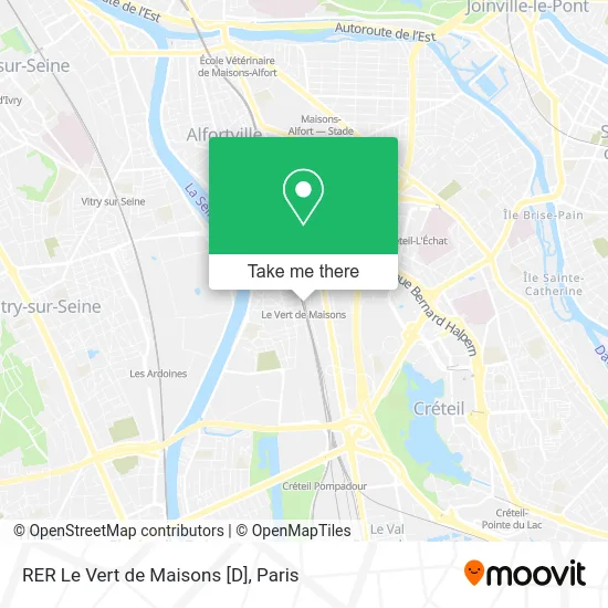 RER Le Vert de Maisons [D] map