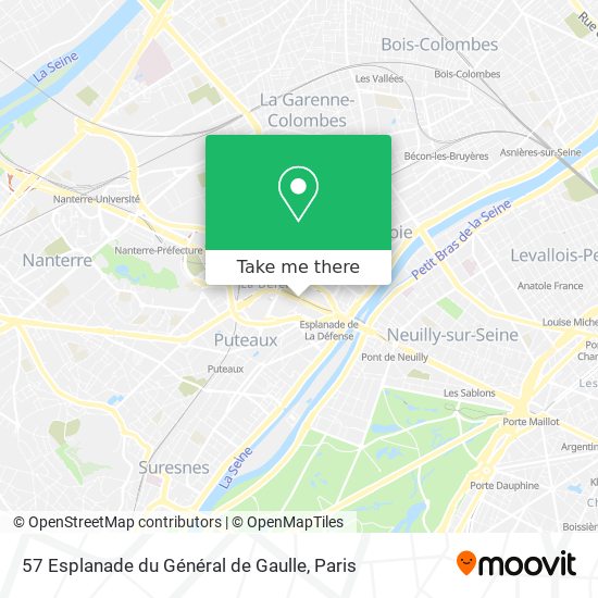 Mapa 57 Esplanade du Général de Gaulle
