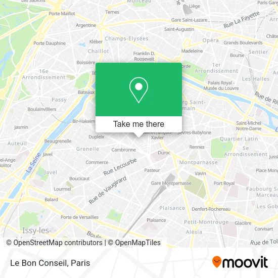 Le Bon Conseil map