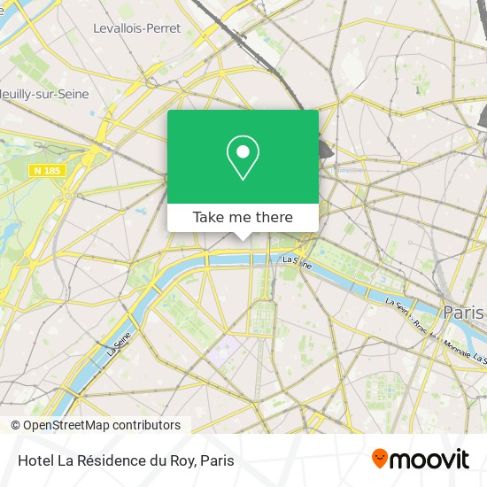Mapa Hotel La Résidence du Roy