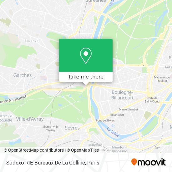 Sodexo RIE Bureaux De La Colline map