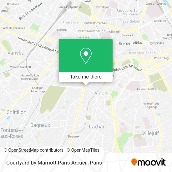 Courtyard by Marriott Paris Arcueil map