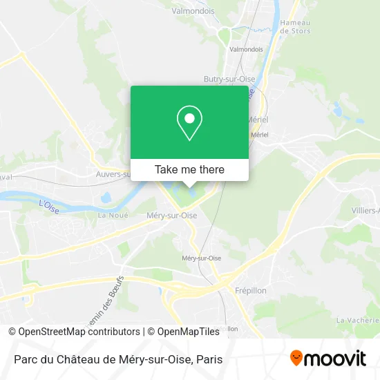 Parc du Château de Méry-sur-Oise map
