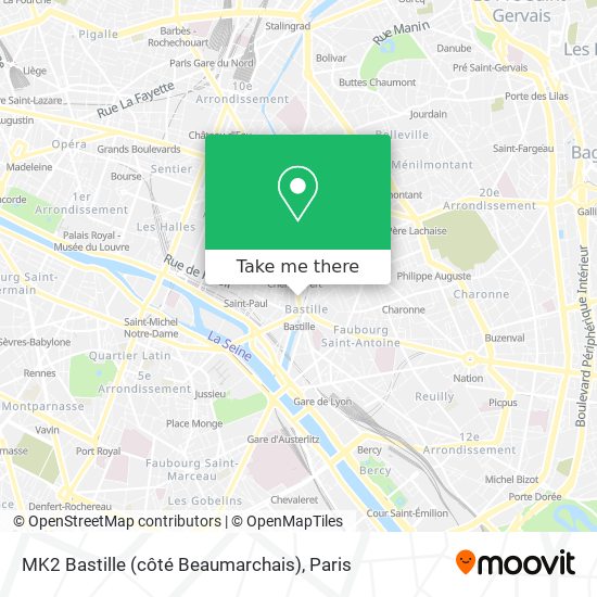 MK2 Bastille (côté Beaumarchais) map