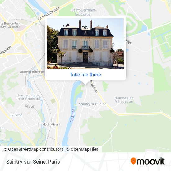 Mapa Saintry-sur-Seine