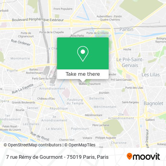 7 rue Rémy de Gourmont - 75019 Paris map