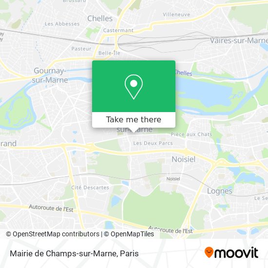 Mapa Mairie de Champs-sur-Marne