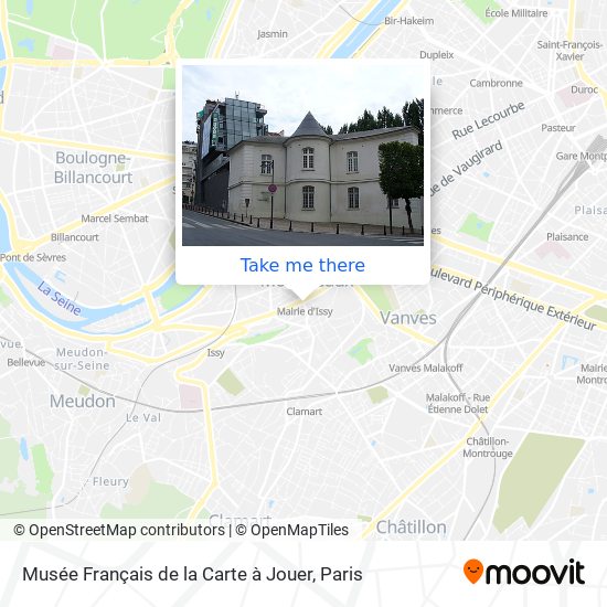 Mapa Musée Français de la Carte à Jouer