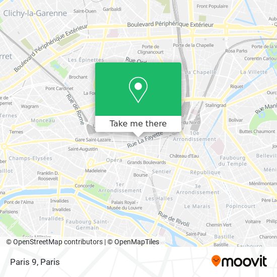 Mapa Paris 9