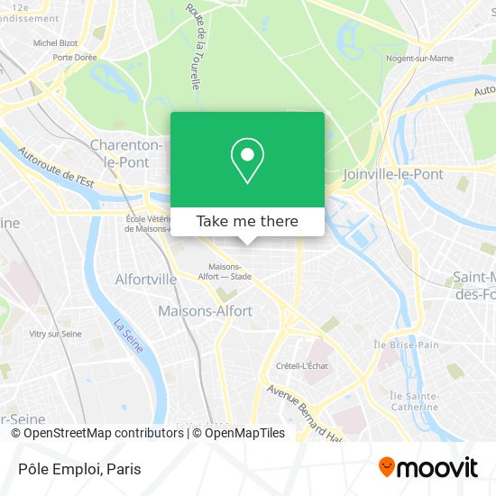 Pôle Emploi map