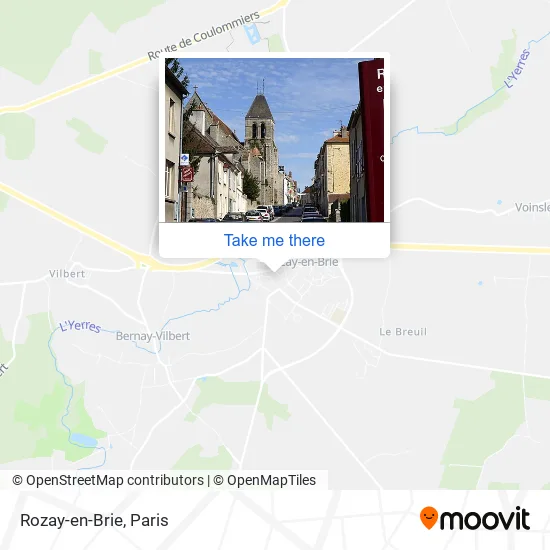 Mapa Rozay-en-Brie