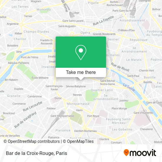 Bar de la Croix-Rouge map