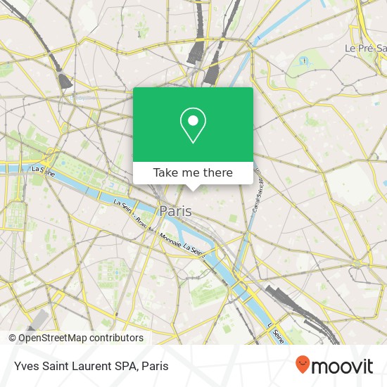Mapa Yves Saint Laurent SPA